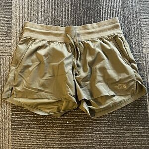 The North Face Green Athletic Shorts Elastic Waist